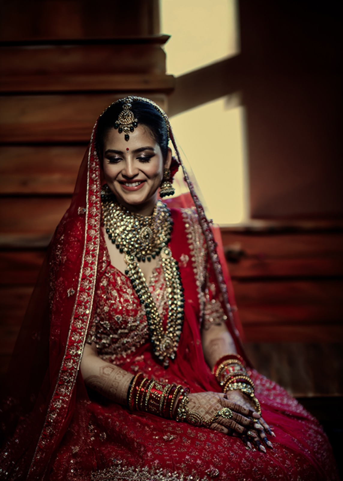 Wedding couple portrait by Leading Lines Photography